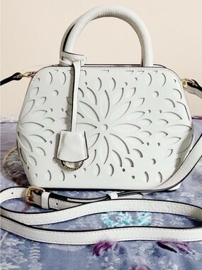 Radley London Liverpool Street 2.0 Chalk Laser Cut Mini Crossbody Satchel